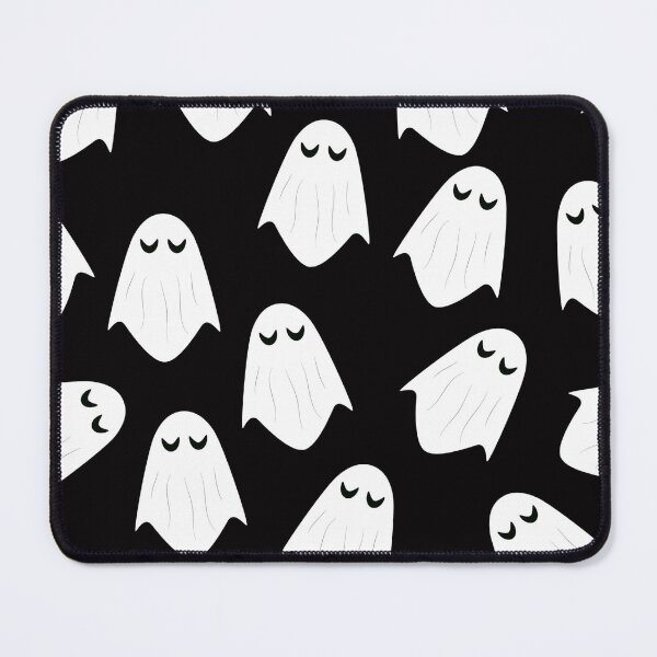 Item preview, Halloween Cute Ghost boo pattern in black designed and sold by garimag.
