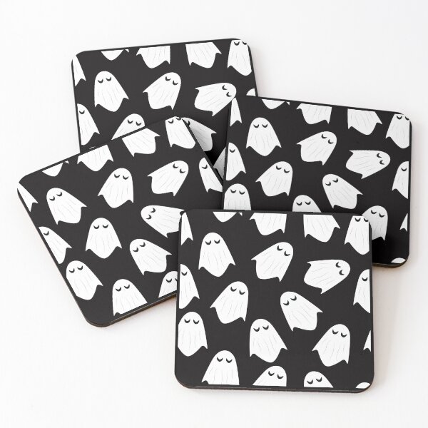 Item preview, Halloween Cute Ghost boo pattern in black designed and sold by garimag.