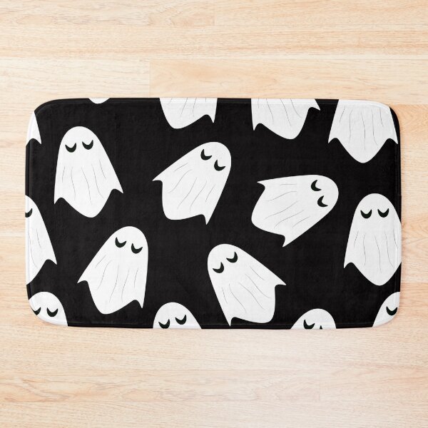 Item preview, Halloween Cute Ghost boo pattern in black designed and sold by garimag.