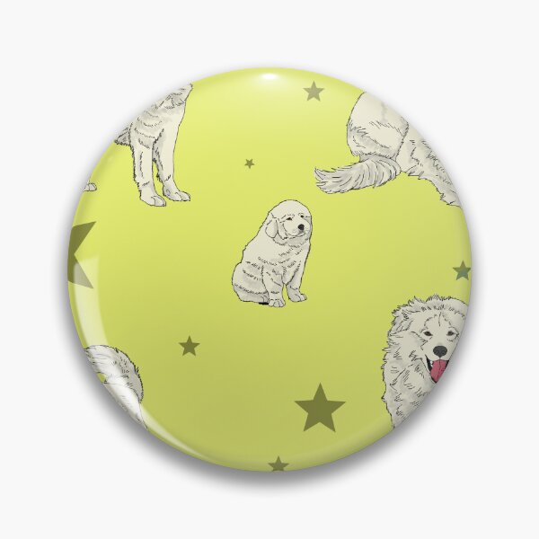 Item preview, Great Pyrenees Pattern Yellow designed and sold by Ashley Gagnon.