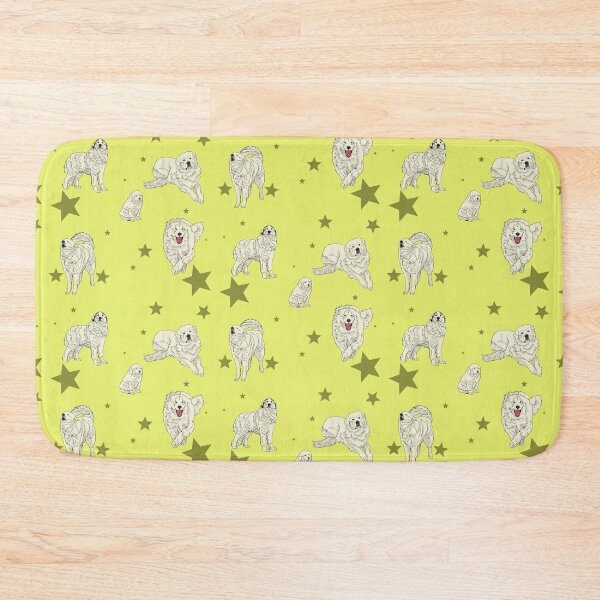 Item preview, Great Pyrenees Pattern Yellow designed and sold by Ashley Gagnon.