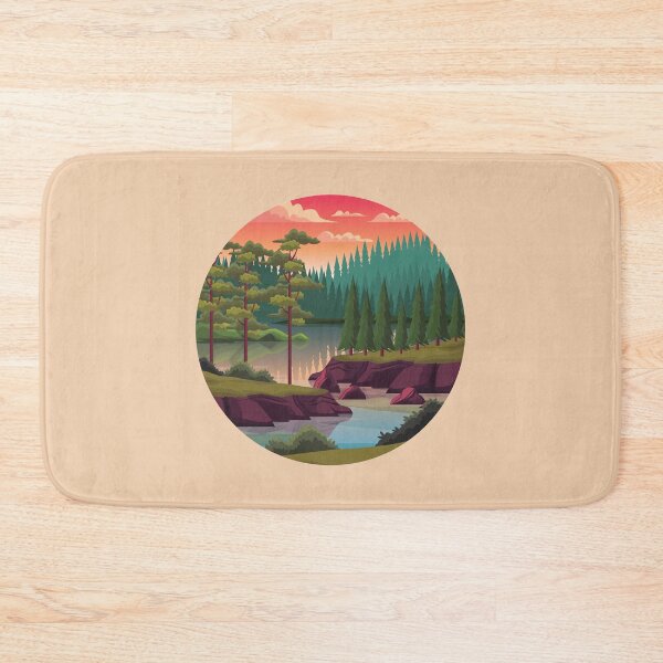 Item preview, Sunset in a forest | Nature lover designed and sold by OverNinthCloud.