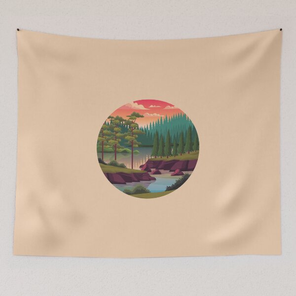 Item preview, Sunset in a forest | Nature lover designed and sold by OverNinthCloud.