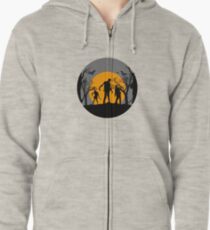 TrickORTreat Halloween Zombie Zipped Hoodie