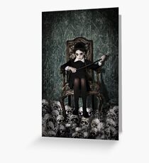 Queen of Skulls Greeting Card