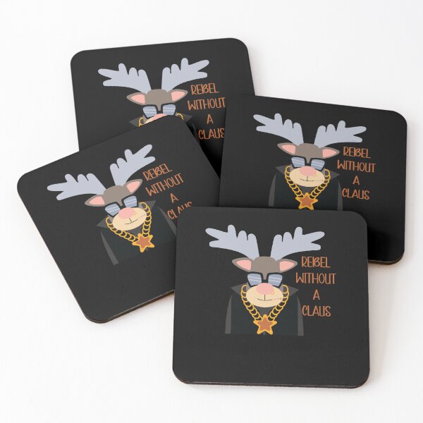 Item preview, Rebel Without A Clause Reindeer  designed and sold by mkzmerch.