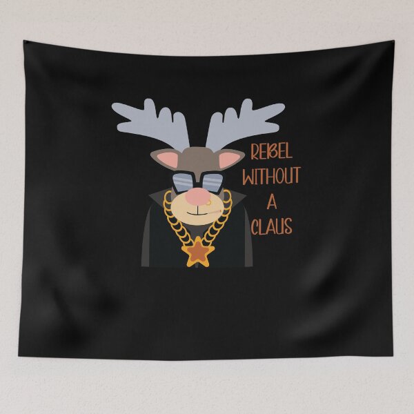 Item preview, Rebel Without A Clause Reindeer  designed and sold by mkzmerch.