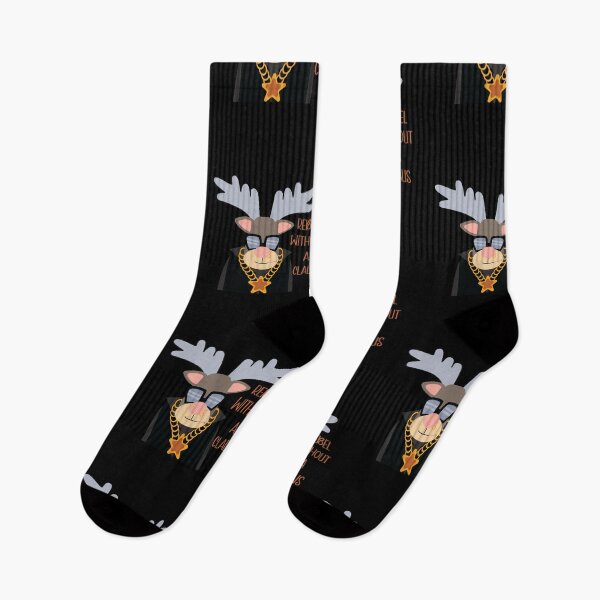 Item preview, Rebel Without A Clause Reindeer  designed and sold by mkzmerch.