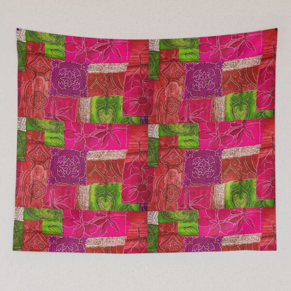 Item preview, Patchwork Pink Vibrant color Pattern designed and sold by smrithi2936.