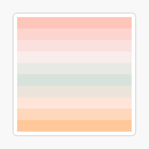 Shades of pastel colour Sticker