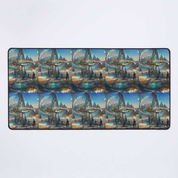Item preview, DREAMY SURREAL PLANET SCENE WITH SPACE STATION designed and sold by sailorsam1805.