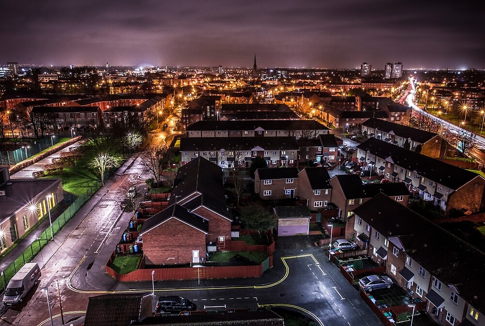 "Cityscape A rooftop in Manchester" by Brant Adam Redbubble