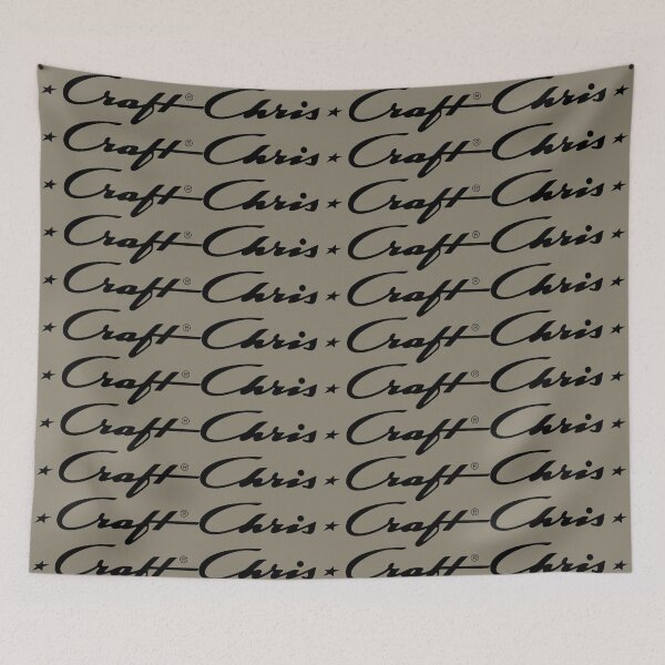 Item preview, Chris Craft Boat Black Vintage Logo designed and sold by ChristinasMess.