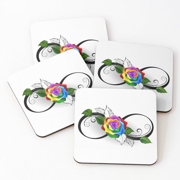 Item preview, Infinity Symbol with Rainbow Rose designed and sold by Blackmoon9.
