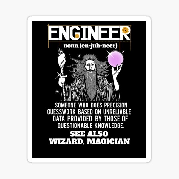 Item preview, Engineer Funny Mechanical Civil Engineering Wizard designed and sold by heartchloe.