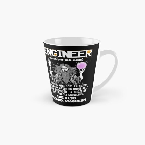 Ingeniero Divertido Mecánico Civil Engineering Wizard Taza cónica