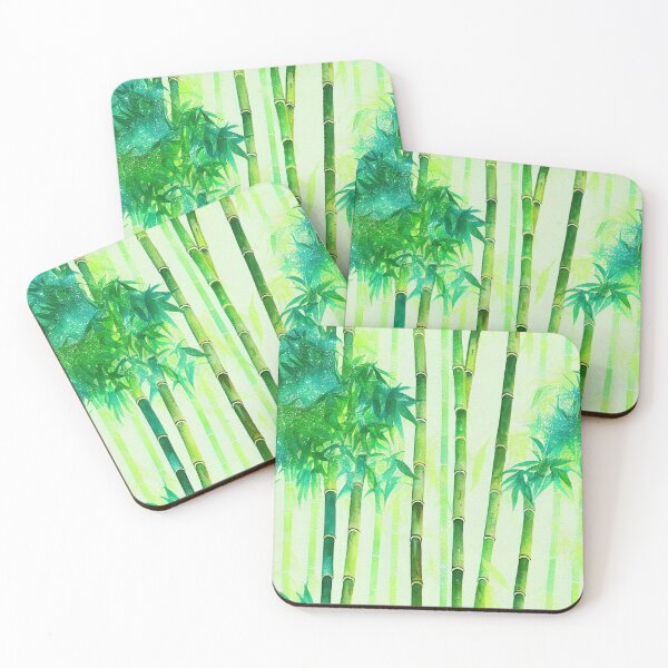 Item preview, Japanese Style Bamboo Forest Fabric Pattern II designed and sold by ARTIFLAVE.