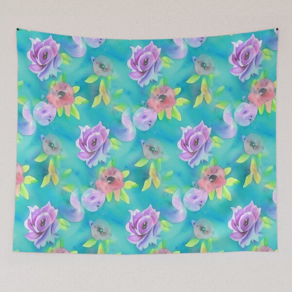 Item preview, Pastel floral abstract pattern designed and sold by Mirarima.