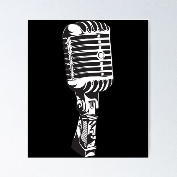 Item preview, Classic Microphone Lightweight Hoodie designed and sold by vanejamofedau.