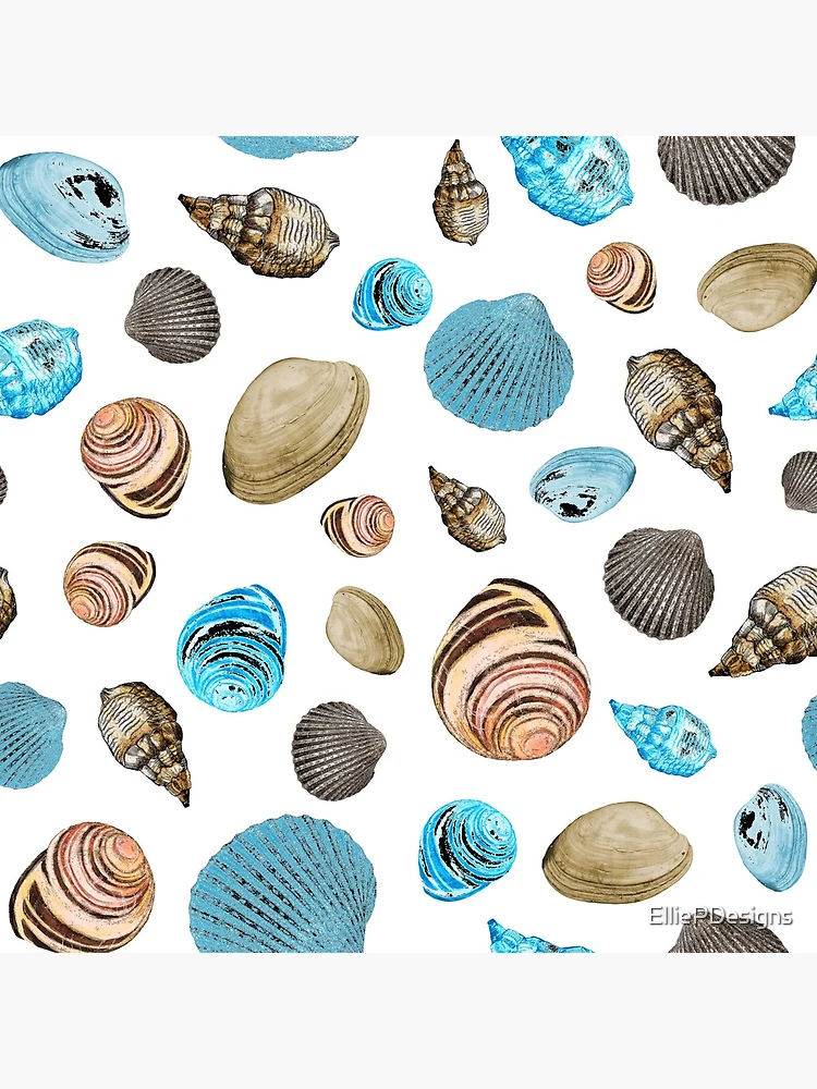Thumbnail 4 of 4, Clock, Shell parade designed and sold by ElliePDesigns.
