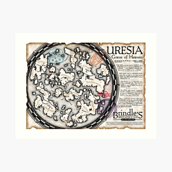Uresia Grave of Heaven Art Print