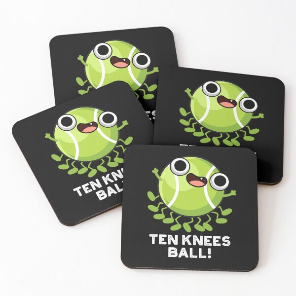 Item preview, Ten Knees Ball Funny Tennis Puns (Dark BG) designed and sold by punnybone.