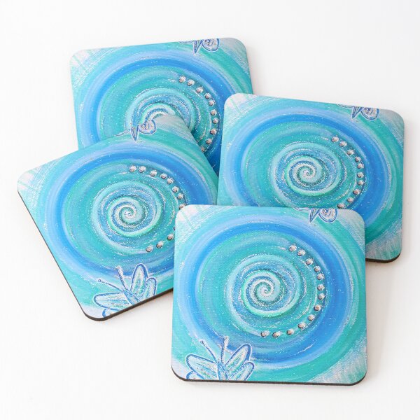Item preview, Mandala Blue Butterfly Spiral designed and sold by danitacreate.