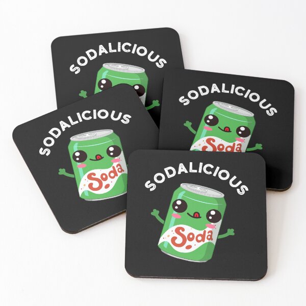 Item preview, Soda-licious Funny Soda Pop Puns (Dark BG) designed and sold by punnybone.
