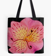 Lily art design, pink lily, flower art, tiger lily, pink floral print Tote Bag