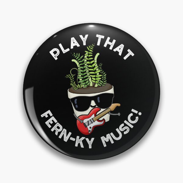 Item preview, Play That Fern-ky Music Funny Plant Puns (Dark BG) designed and sold by punnybone.