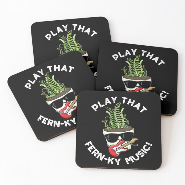 Item preview, Play That Fern-ky Music Funny Plant Puns (Dark BG) designed and sold by punnybone.