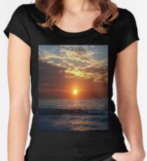 Orange sunset T-shirt Women's Fitted Scoop T-Shirt