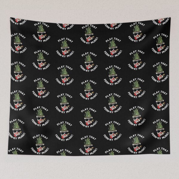 Item preview, Play That Fern-ky Music Funny Plant Puns (Dark BG) designed and sold by punnybone.