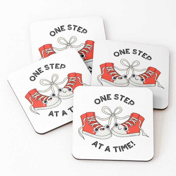 Item preview, One Step At A Time Funny Sneaker Puns  designed and sold by punnybone.
