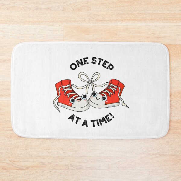 Item preview, One Step At A Time Funny Sneaker Puns  designed and sold by punnybone.