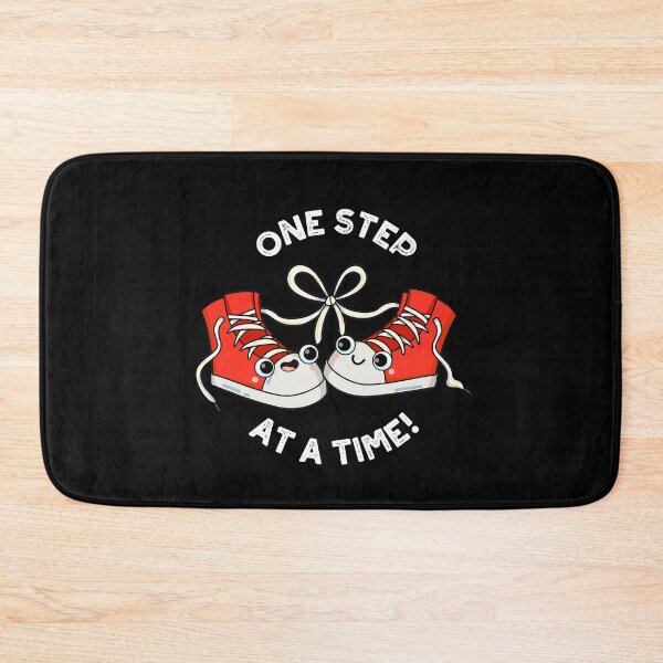 Item preview, One Step At A Time Funny Sneaker Puns (Dark BG) designed and sold by punnybone.