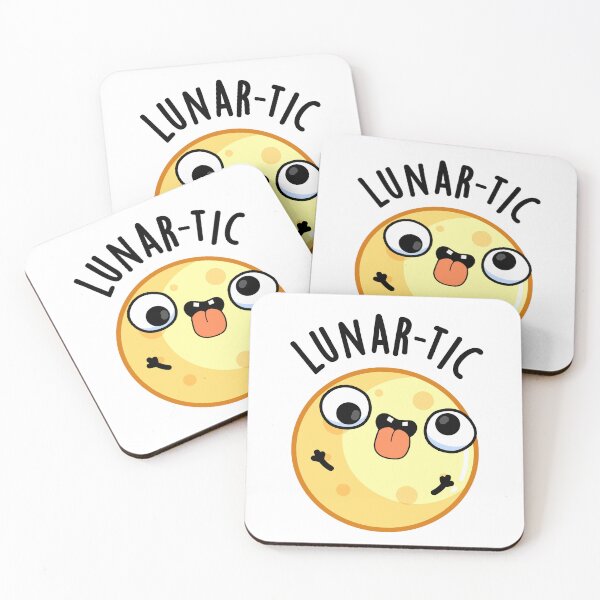 Item preview, Lunar-tic Funny Moon Puns  designed and sold by punnybone.