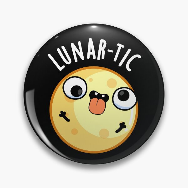 Item preview, Lunar-tic Funny Moon Puns (Dark BG) designed and sold by punnybone.
