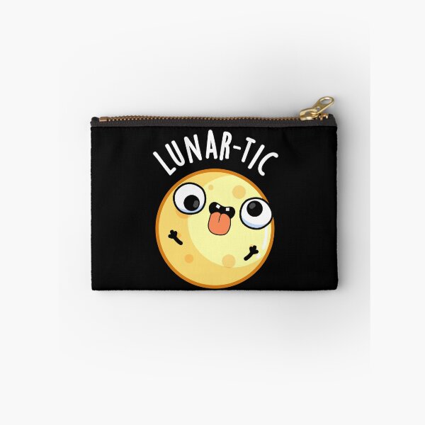 Item preview, Lunar-tic Funny Moon Puns (Dark BG) designed and sold by punnybone.