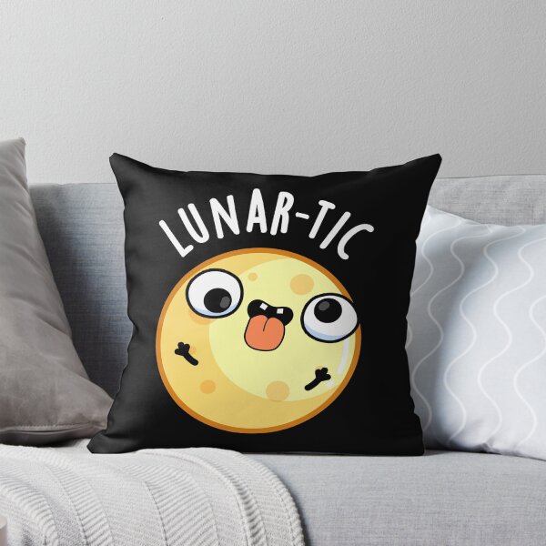 Item preview, Lunar-tic Funny Moon Puns (Dark BG) designed and sold by punnybone.