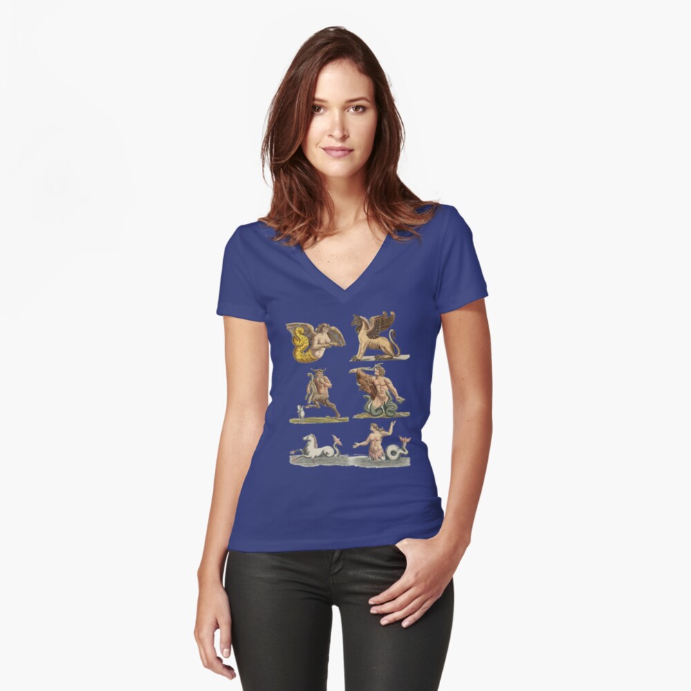 Artikel-Vorschau von Tailliertes T-Shirt mit V-Ausschnitt, designt und verkauft von VintageManiac.