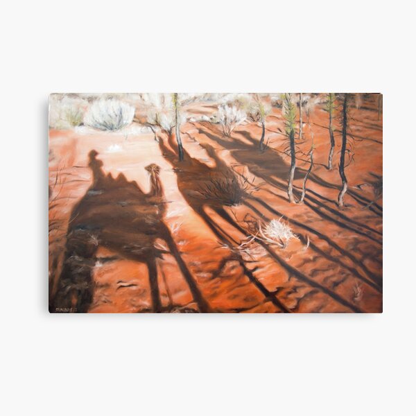 Uluru Camel String Metal Print