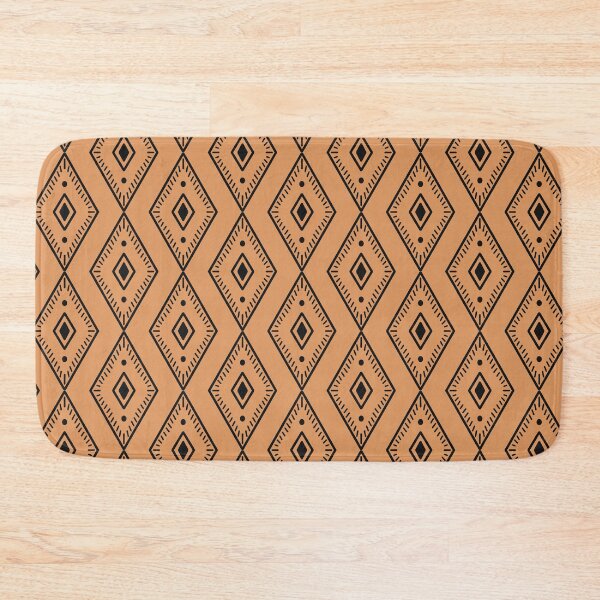 Item preview, Aztec polygone minimal pattern design retro orange designed and sold by vianahline.