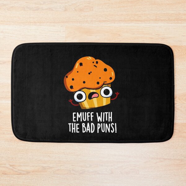Item preview, Emuff With The Bad Puns Muffin Puns (Dark BG) designed and sold by punnybone.
