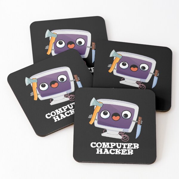 Item preview, Computer Hacker Funny Technology Puns (Dark BG) designed and sold by punnybone.