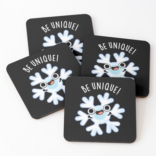 Item preview, Be Unique Funny Snowflake Puns (Dark BG) designed and sold by punnybone.