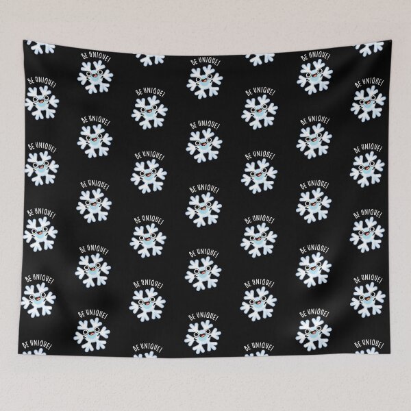 Item preview, Be Unique Funny Snowflake Puns (Dark BG) designed and sold by punnybone.