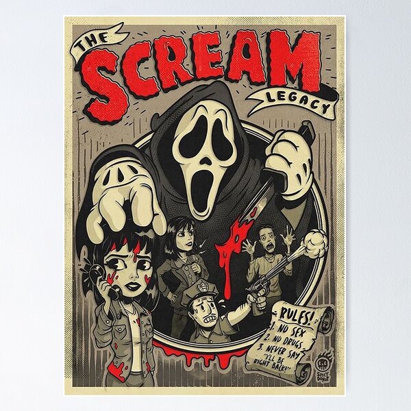 Scary Face Movie Poster for Sale by brothernehes