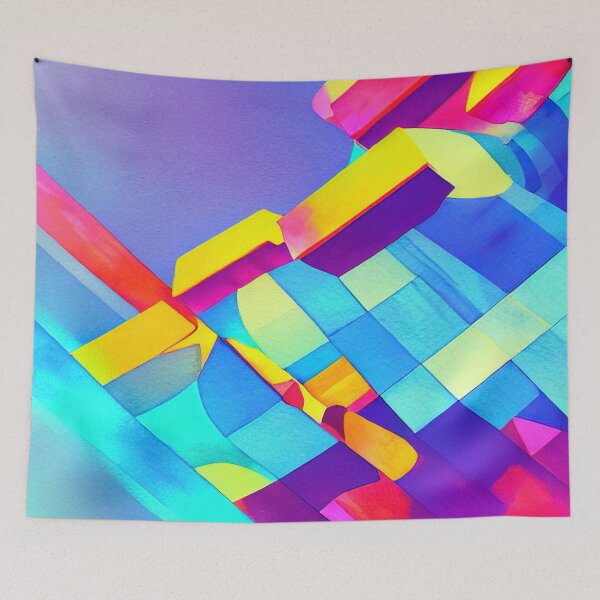 Item preview, Abstract Colourful Blocks designed and sold by Arkneer.