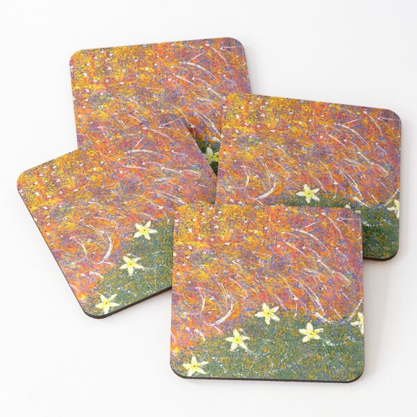 Item preview, Daisies In Springtime - Abstract Spring Season Acrylic Painting designed and sold by MariesUniqueArt.